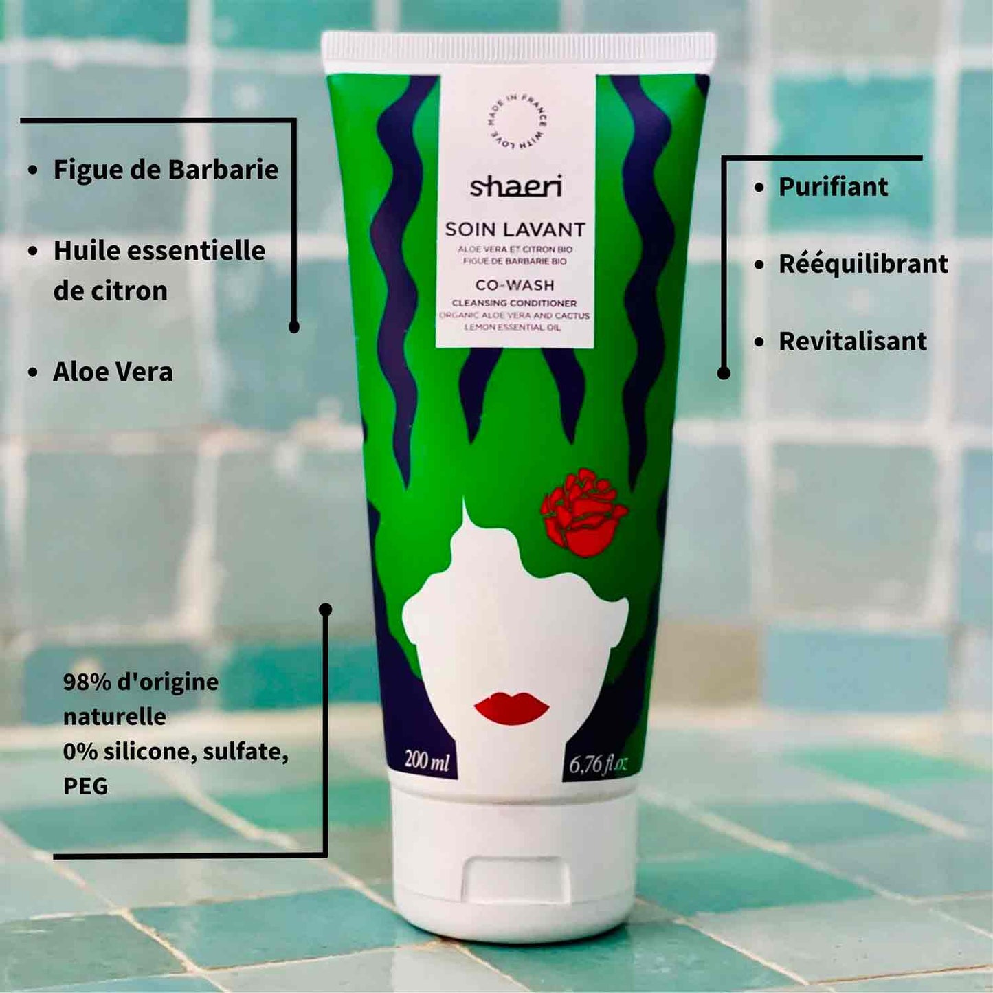 Cleansing and Detangling Care with Aloe Vera and Prickly Pear O
