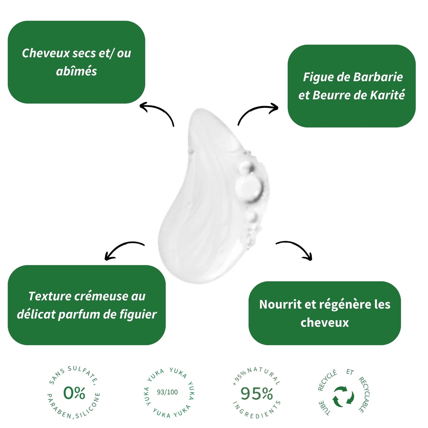 Nourishing shampoo with prickly pear seed oil