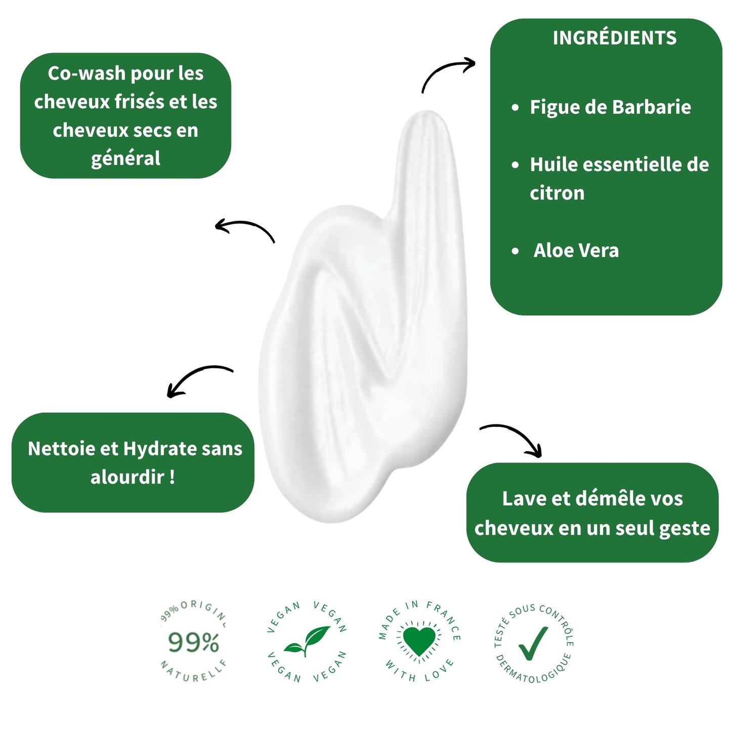 Cleansing and Detangling Care with Aloe Vera and Prickly Pear O