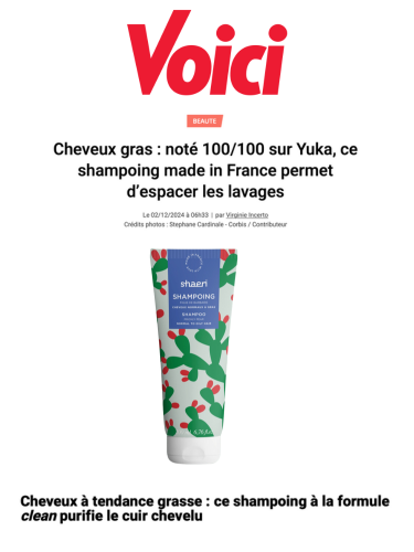 Voici, notre shampoing noté 100/100