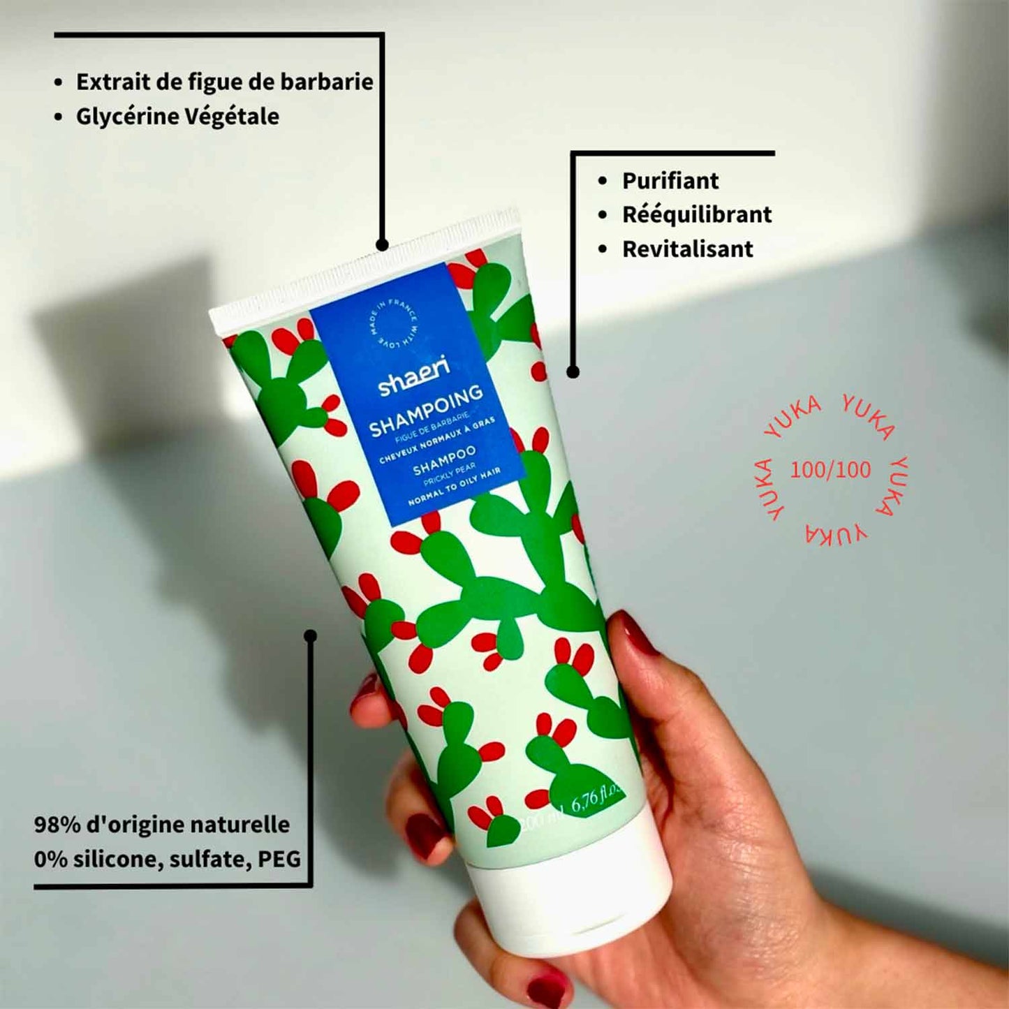 Purifying Shampoo with Prickly Pear – Oily-Prone Hair